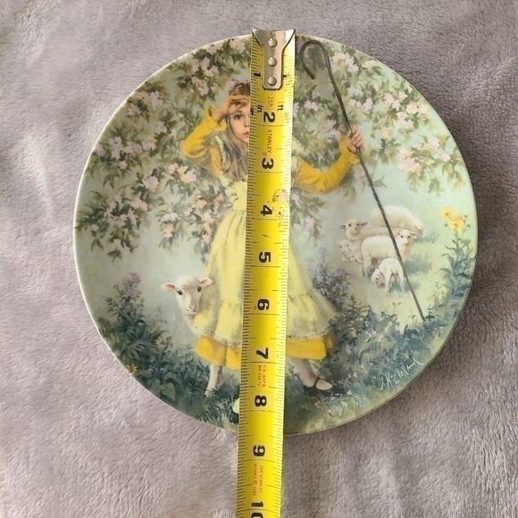 Vtg 80s Little Bo Peep 8.5" Collectors Plate - Picture 4 of 4